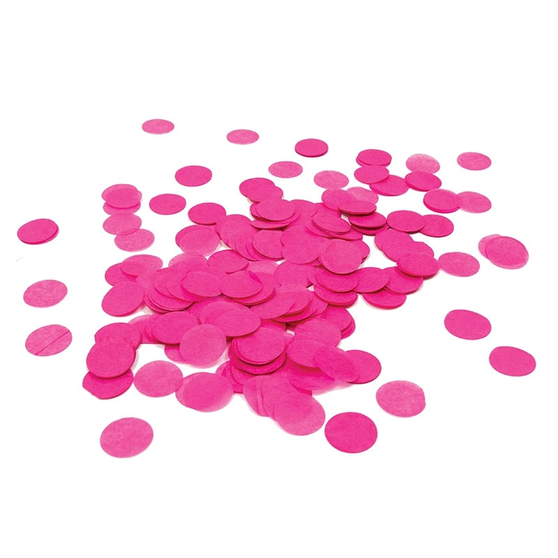 Magenta Round Paper Confetti 15g