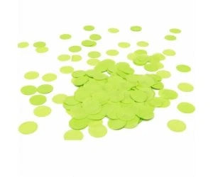 Lime Green Round Paper Confetti 15g