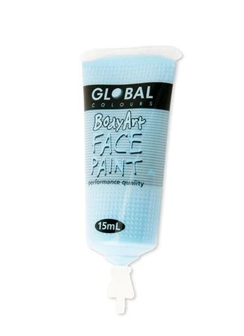 Global Bodyart Light Blue 15ml Tube Liquid Makeup
