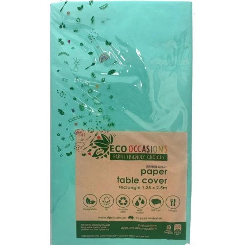 Mint Paper Rectangle Table cover
