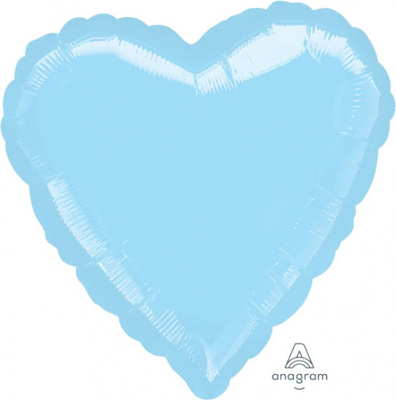 Pearl Pastel Blue Heart Foil