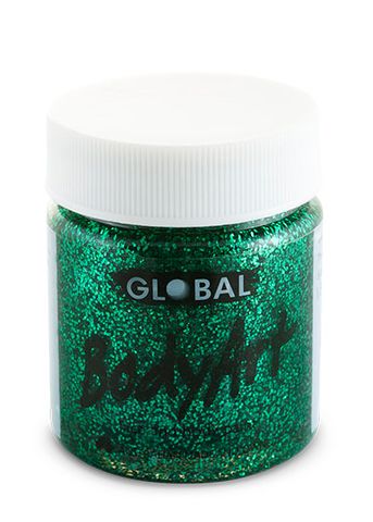Global Colours 45ml Green Glitter Face and Body Paint
