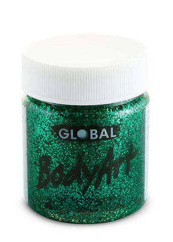 Global Colours 45ml Green Glitter Face and Body Paint
