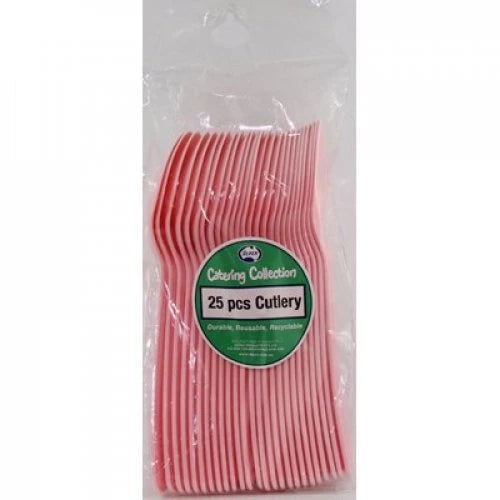 Light Pink Plastic Spoons Pack of 20