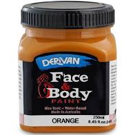 Orange Face Paint 250ml