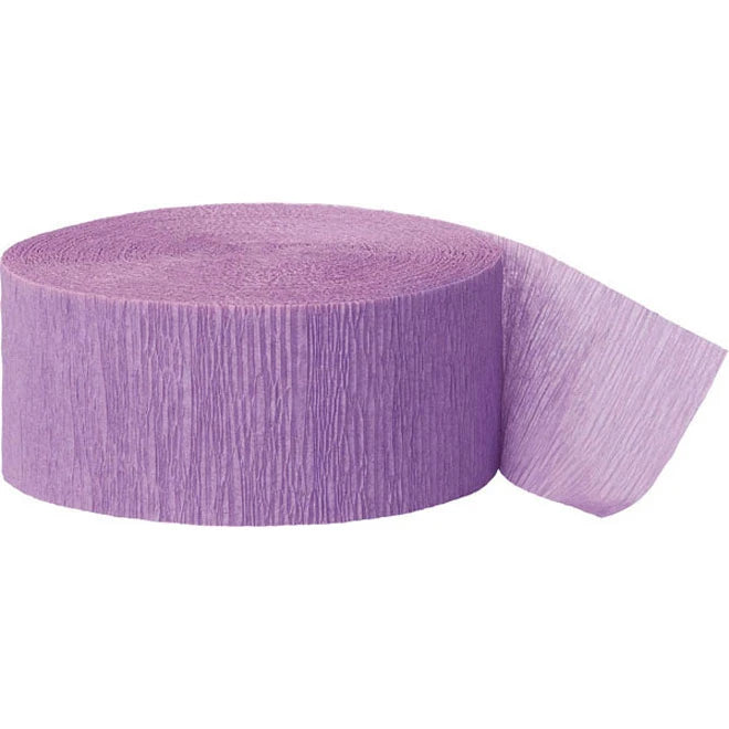 Lilac Crepe Streamers