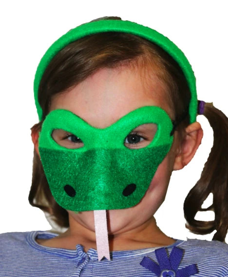Kids Green Snake Mask Set