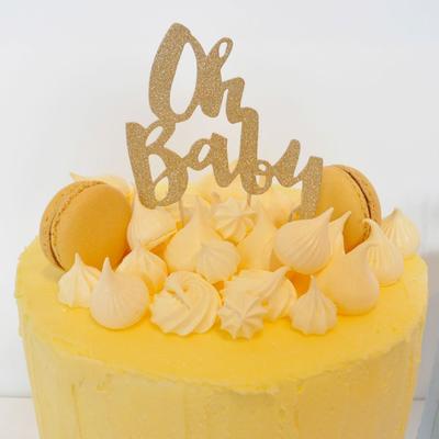 Illume Oh Baby Gold Cake Topper