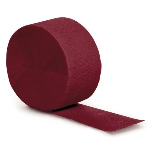 Maroon Crepe Streamer