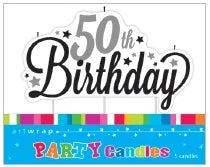 Large 50th Birthday Candle