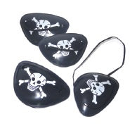 Pirate Patch Party Favours Pack of 4 Pack