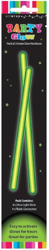 Glow Necklace 2pk Green
