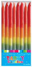Rainbow Candles 16 Pack