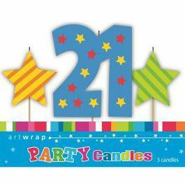 21 Candle and Stars Set