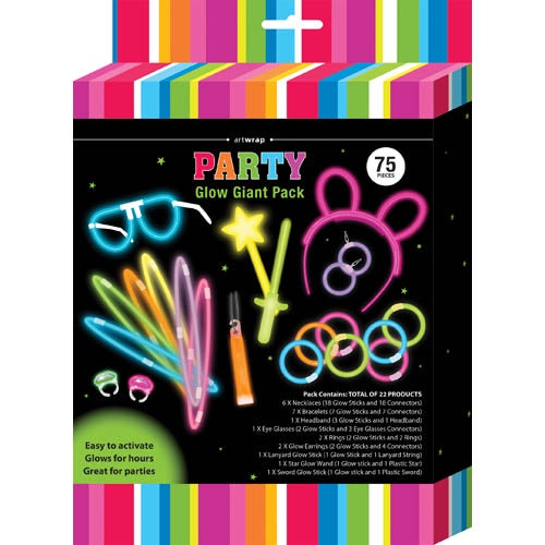Glow Giant Party Pack 75 Pieces
