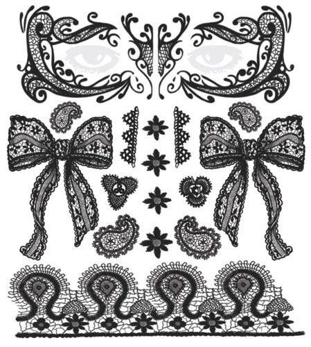 Lace Face Temporary Tattoo