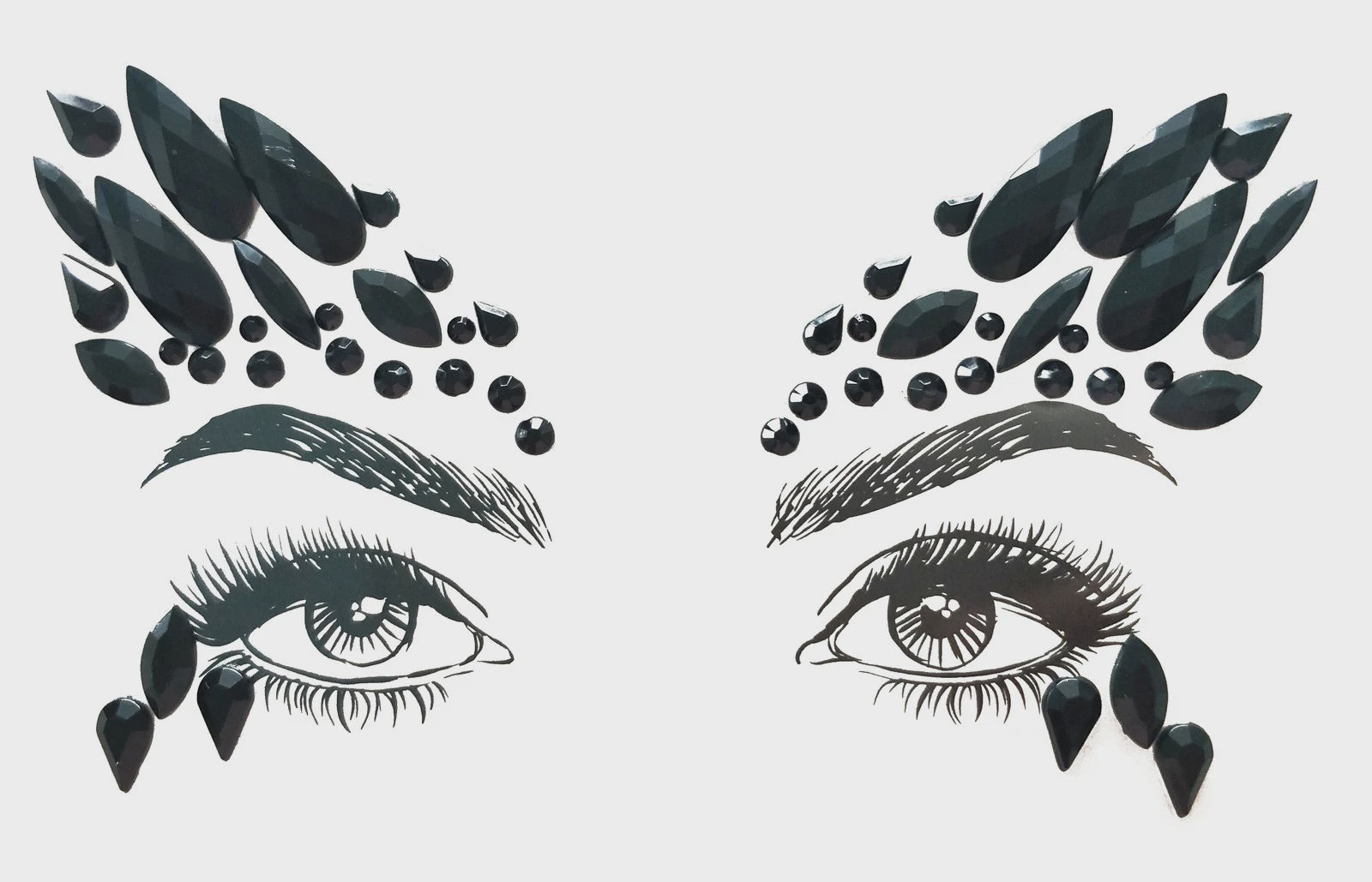 Face Jewels - Black Swan