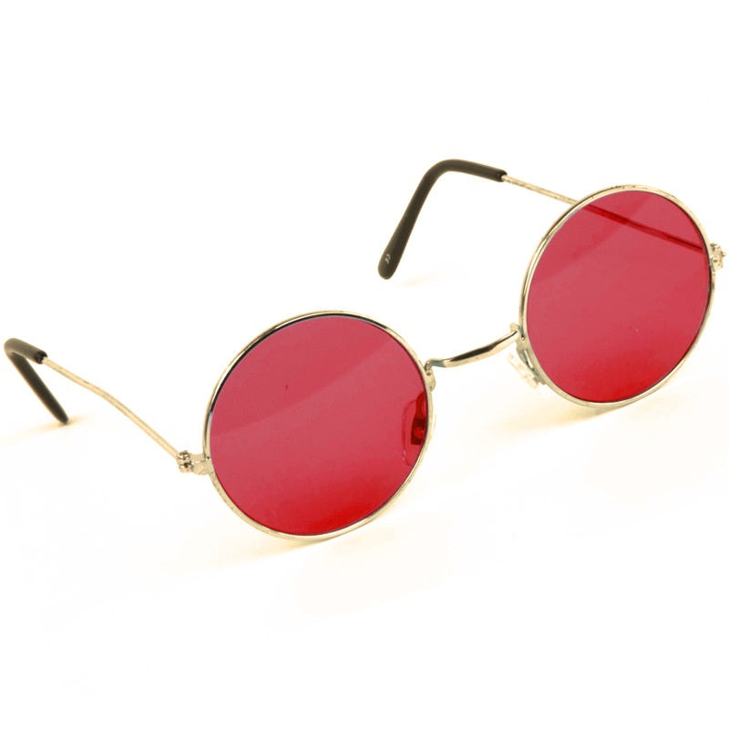 Blaze Round Lennon Glasses Ray Ban Vintage Sunglasses Red Tinted