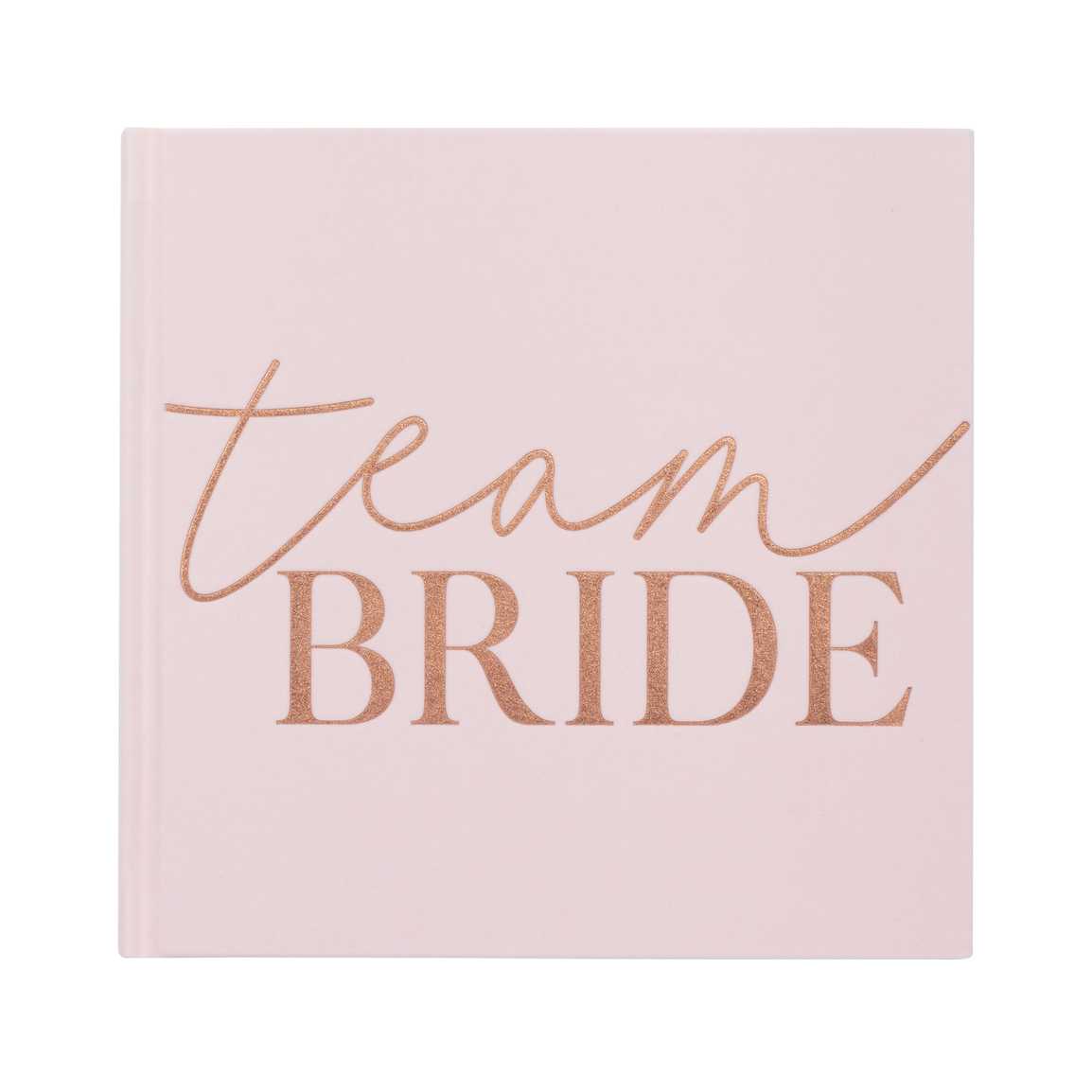 Ginger Ray Pink Blush Velvet Team Bride Hen Party Guest Book