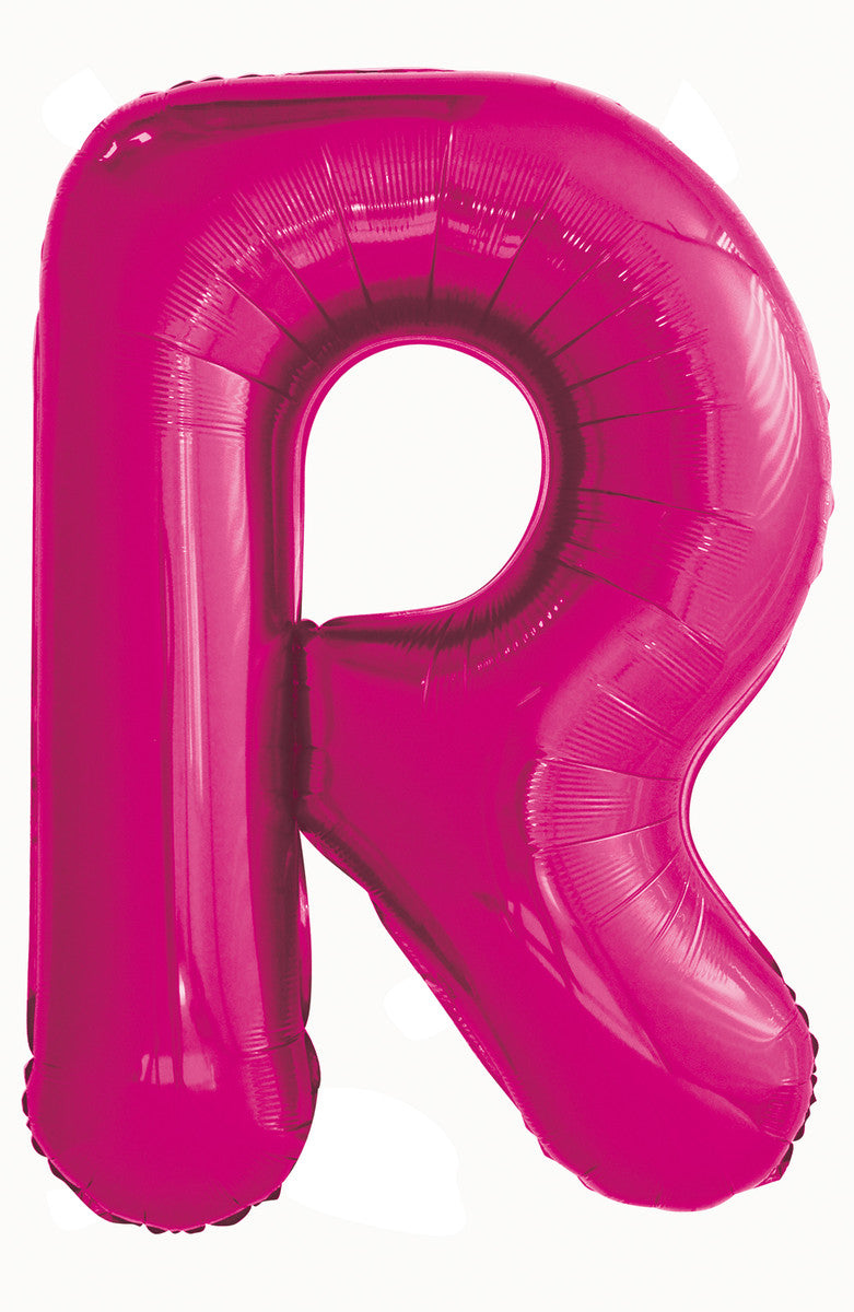 Hot Pink Letter R Megaloon