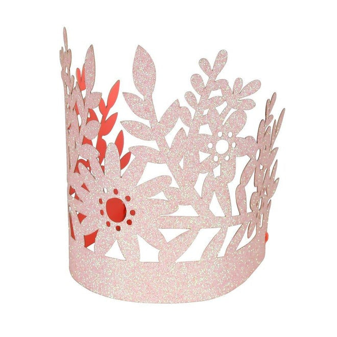 Meri Meri Pink Glitter Crowns (Set of 8)
