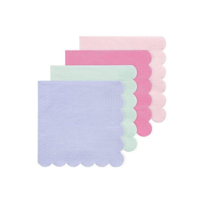 Meri Meri Simply Eco Multi Colour Small Napkins (Set of 20)