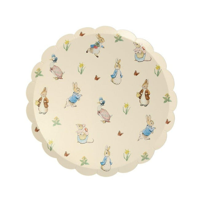 Meri Meri Peter Rabbit & Friends Side Paper Party Plates (Set of 8)