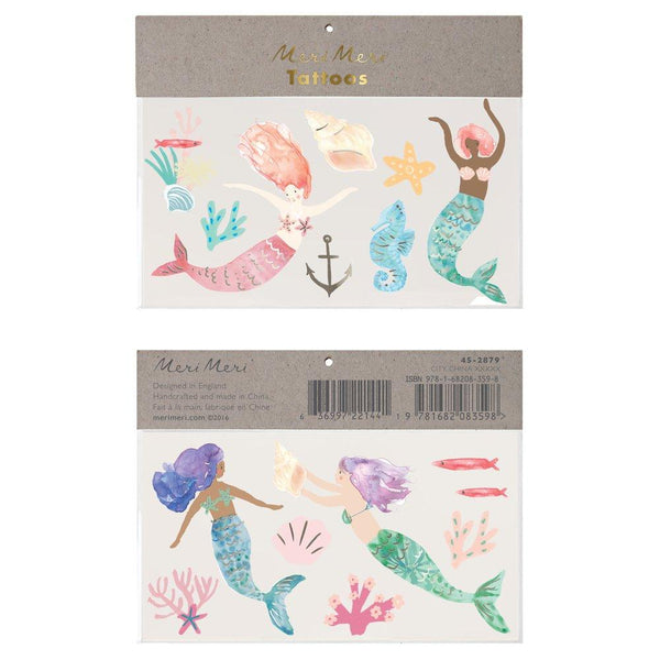 Meri Meri Mermaids Swimming Large Tattoos