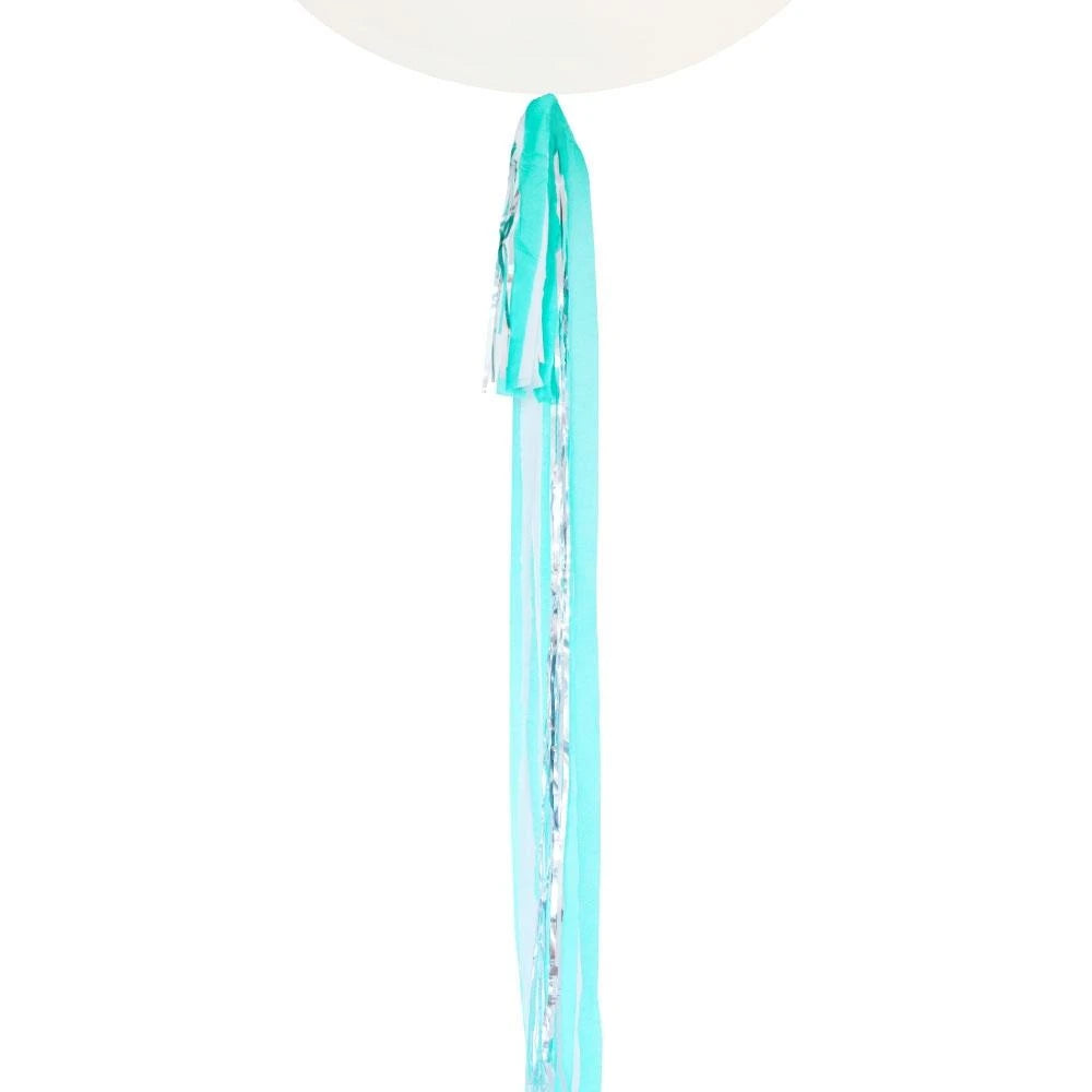 Illume White Turquoise & Silver Balloon Tail