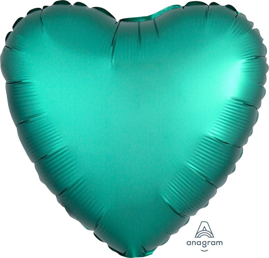 Jade Satin Luxe Heart Foil