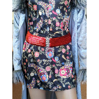 Red Disco Sequin Belt