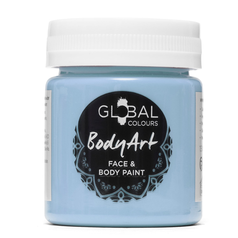 Global Colours 45ml Light Blue Cream Face and Body Paint