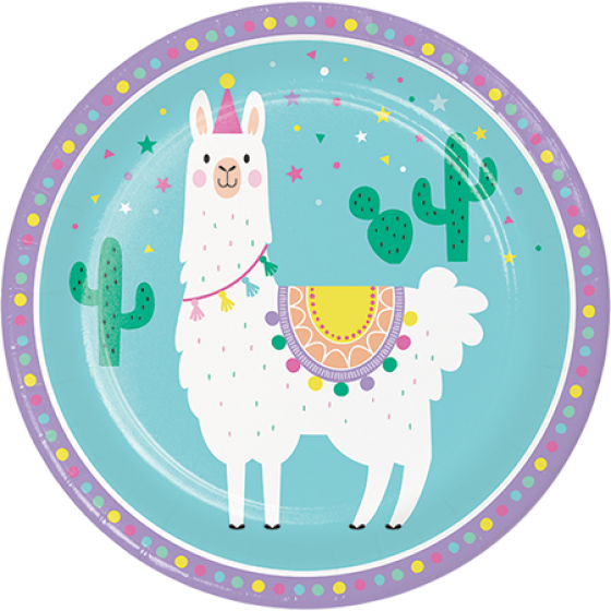 Llama Party Dinner Plates