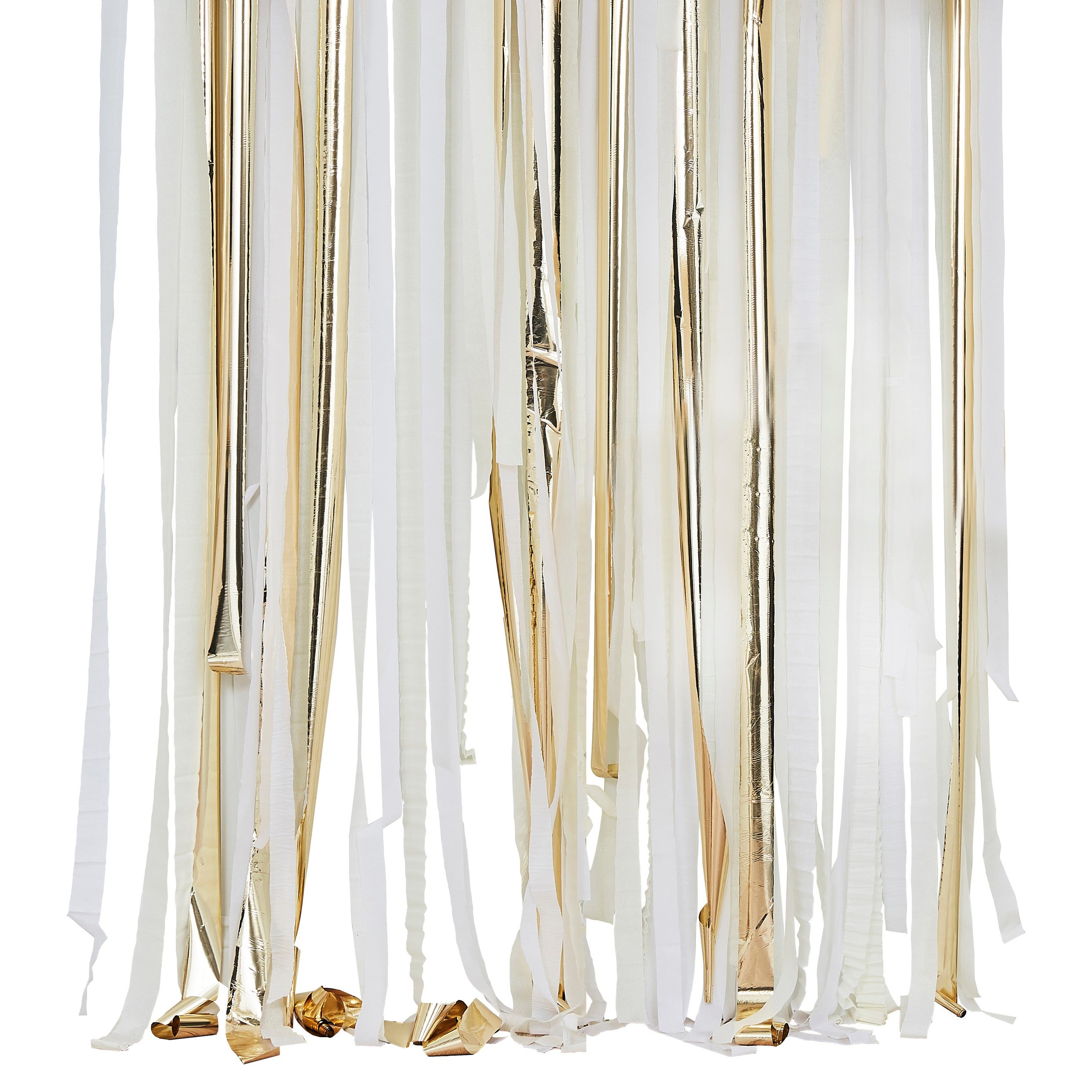 Ginger Ray Gold Metallic Party Streamers Backdrop
