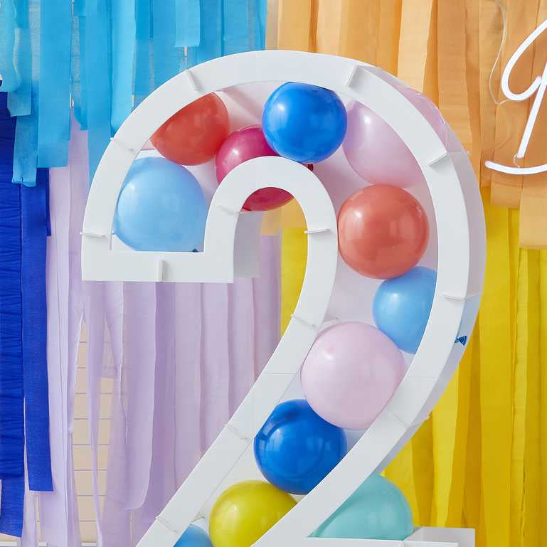 Ginger Ray Balloon Mosaic Number Stand 2