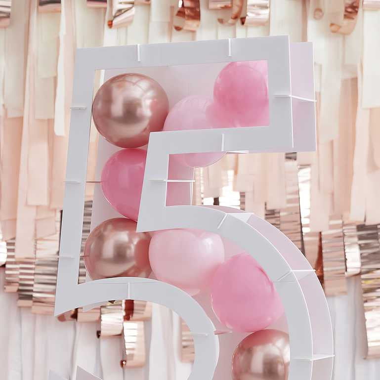 Ginger Ray Balloon Mosaic Number Stand 5