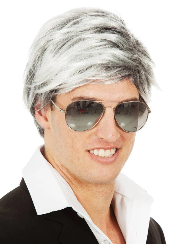 Mature Star Grey Mens Wig