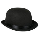 Deluxe Black Bowler Hat