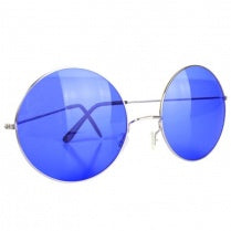 Large John Lennon Glasses - Blue