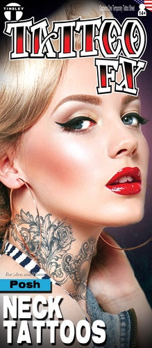 Posh Temporary Tattoo - Neck Tattoo