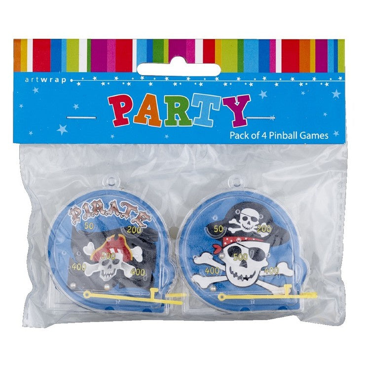 Pinball Game Party Favours Pack of 4