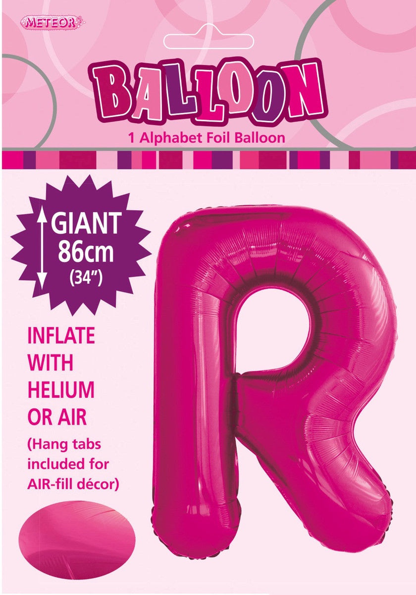 Hot Pink Letter R Megaloon