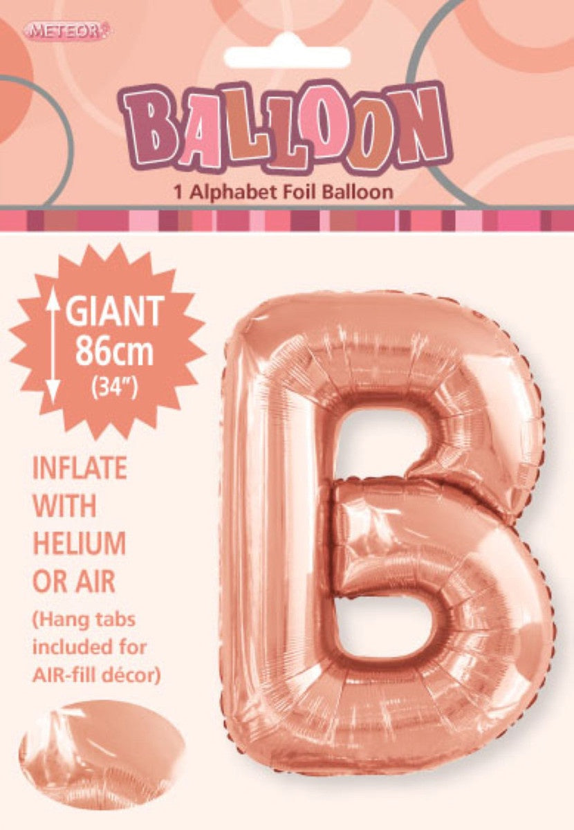 Rose Gold Letter B Megaloon