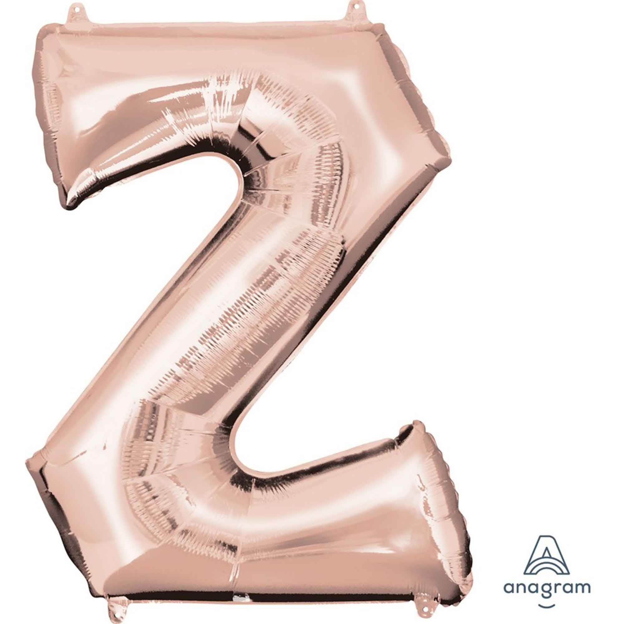 Rose Gold Letter Z SuperShape Foil Balloon