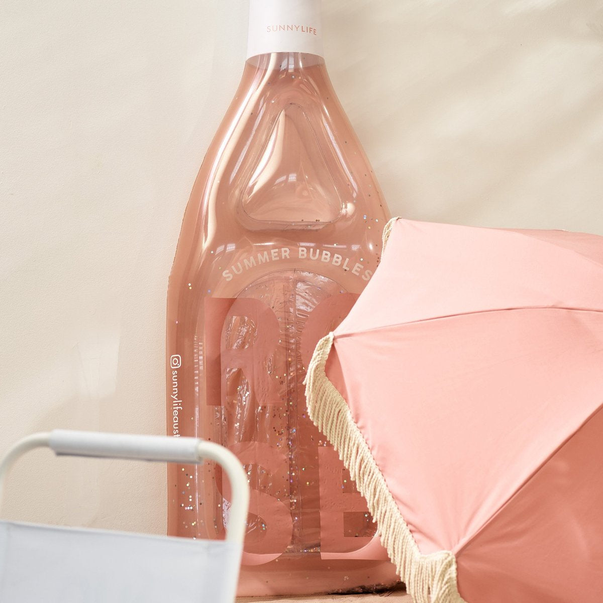Sunnylife Inflatable Lie On - Rose Bottle
