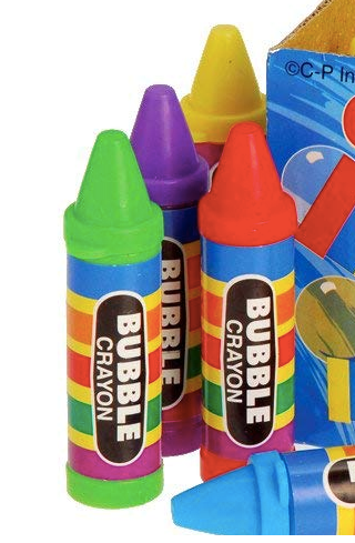 Crayon Shaped Bubbles Party Favours Pack of 4