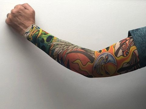 Skull / Sun Tattoo Sleeve