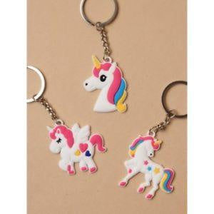 Unicorn Keyring Party Favours Pack of 3