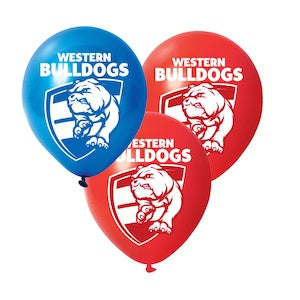 ALF Western Bulldogs Balloons pack 25