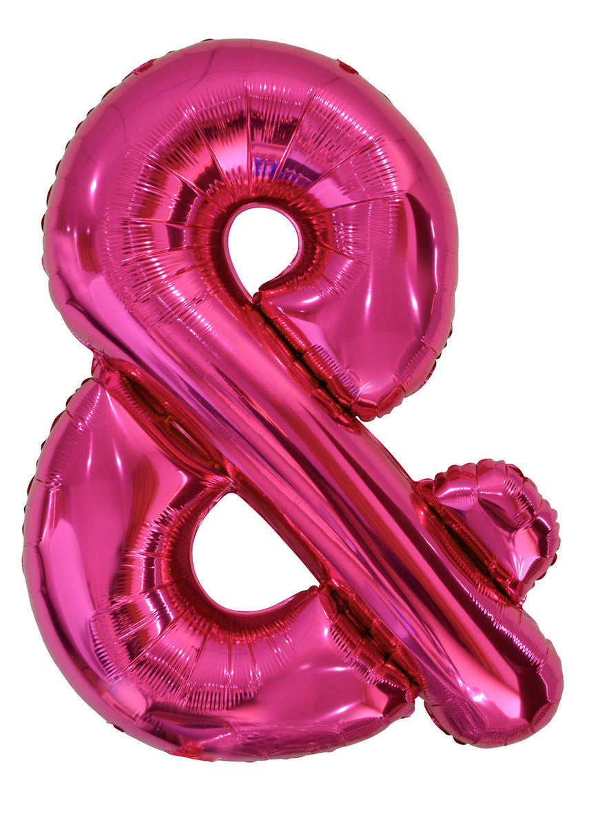 Hot Pink Letter "&" Megaloon